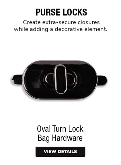 Purse Locks | Create extra-secure closures while adding a decorative element. 