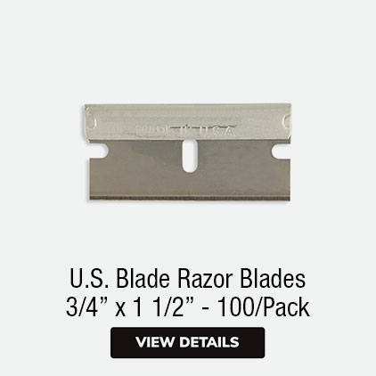 US Blade Razor Blades 3/4" x 1 1/2" - 100/Pack
