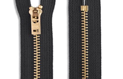 YKK Closed-End Non-Separating Brass Pant Skirt Dress Zippers