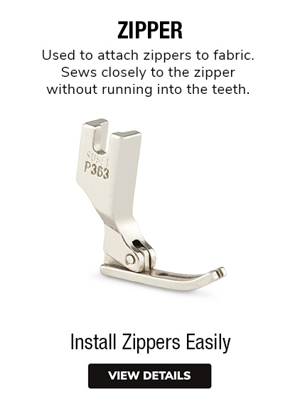 Zipper Foot | Zipper Sewing Machine Feet | Zipper Machine Foot