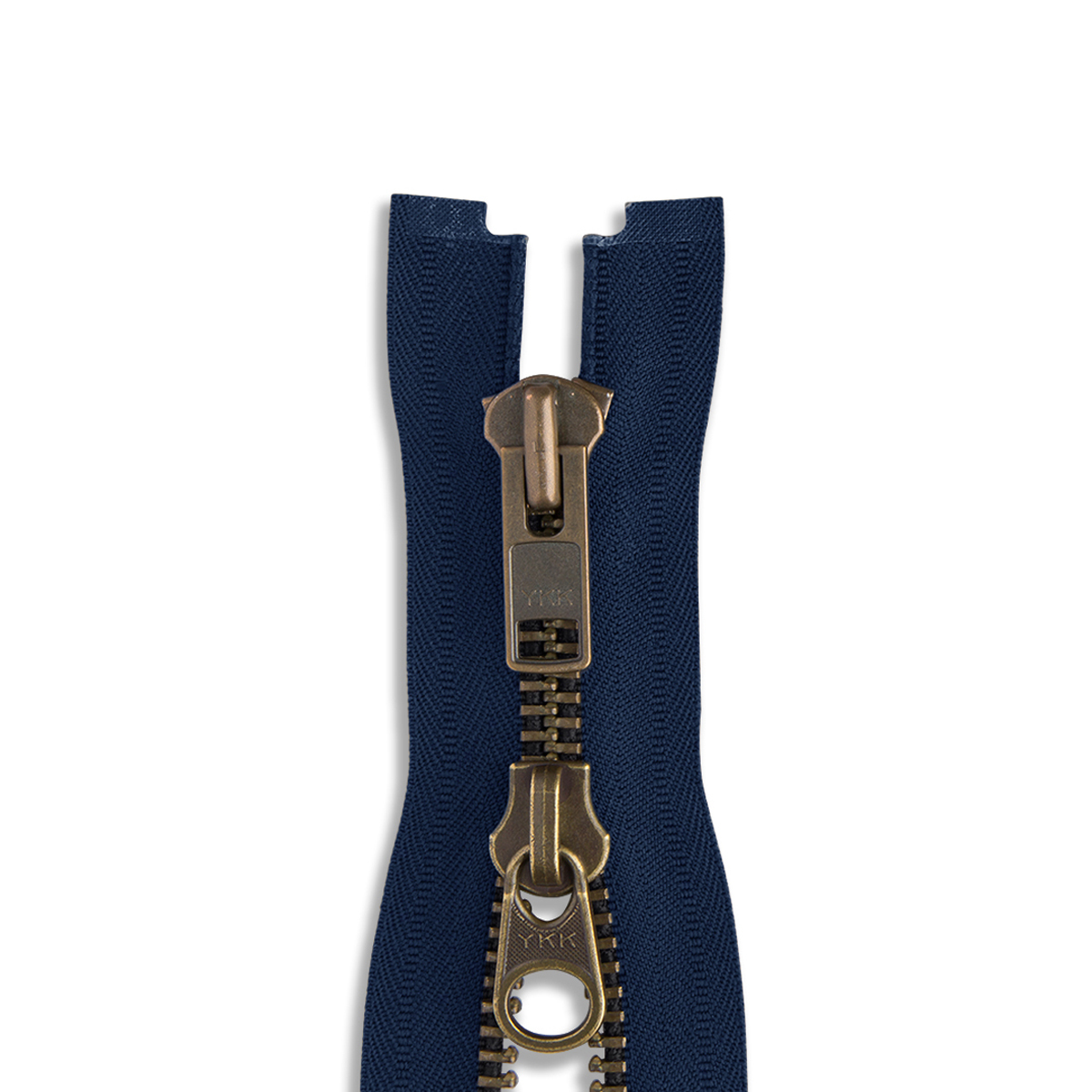 YKK 10 Antique Brass Two Way Jacket Zippers WAWAK