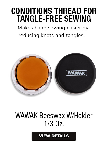WAWAK Beeswax with holder | conditions thread for tangle-free sewing.