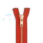 One-Way Brass Jacket Zippers | 1 Way Separating Brass Jacket Zippers | One-Way YKK Brass Jacket Zippers