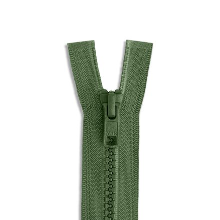 YKK #5 14 Molded Plastic Non-Separating Jacket Pocket Zipper - Army Green  (566)