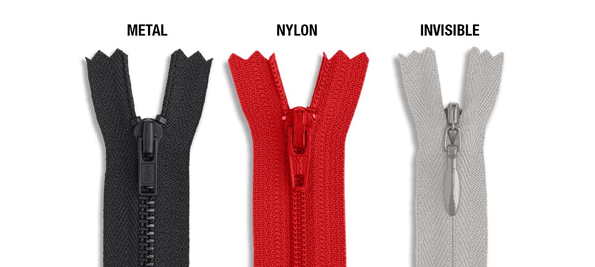 Zipper Teeth Styles