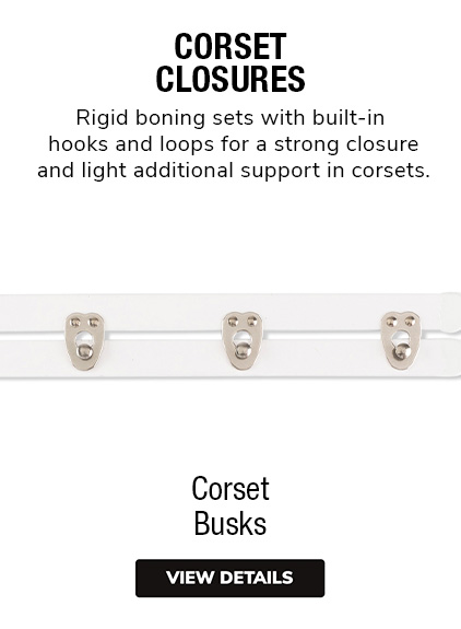 Corset Busks 1 Set/Pack White
