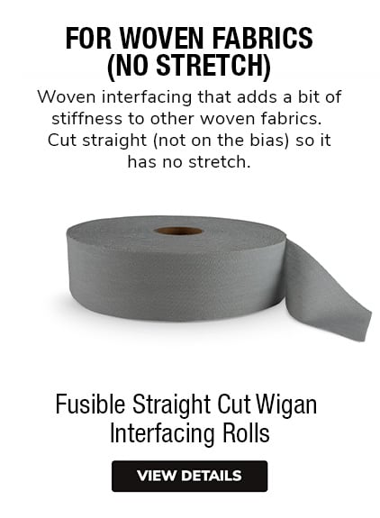 Fusible Straight-Cut Wigan Interfacing