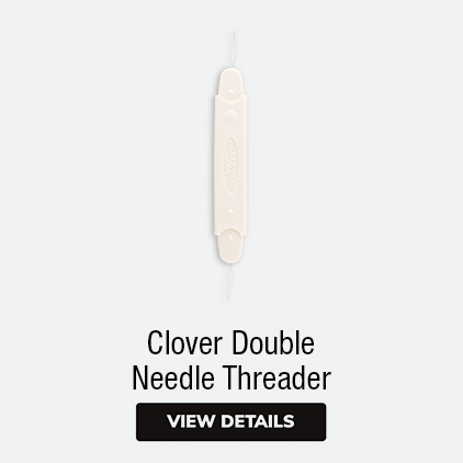 Clover Double Needle Threader | Needle Threaders | 2-in-1 Needle Threaders